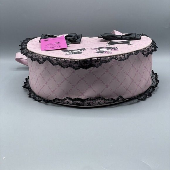 Sanrio Kuromi X Lolita My Melody Heart Crossbody Bag Purse NEW - Picture 8 of 9